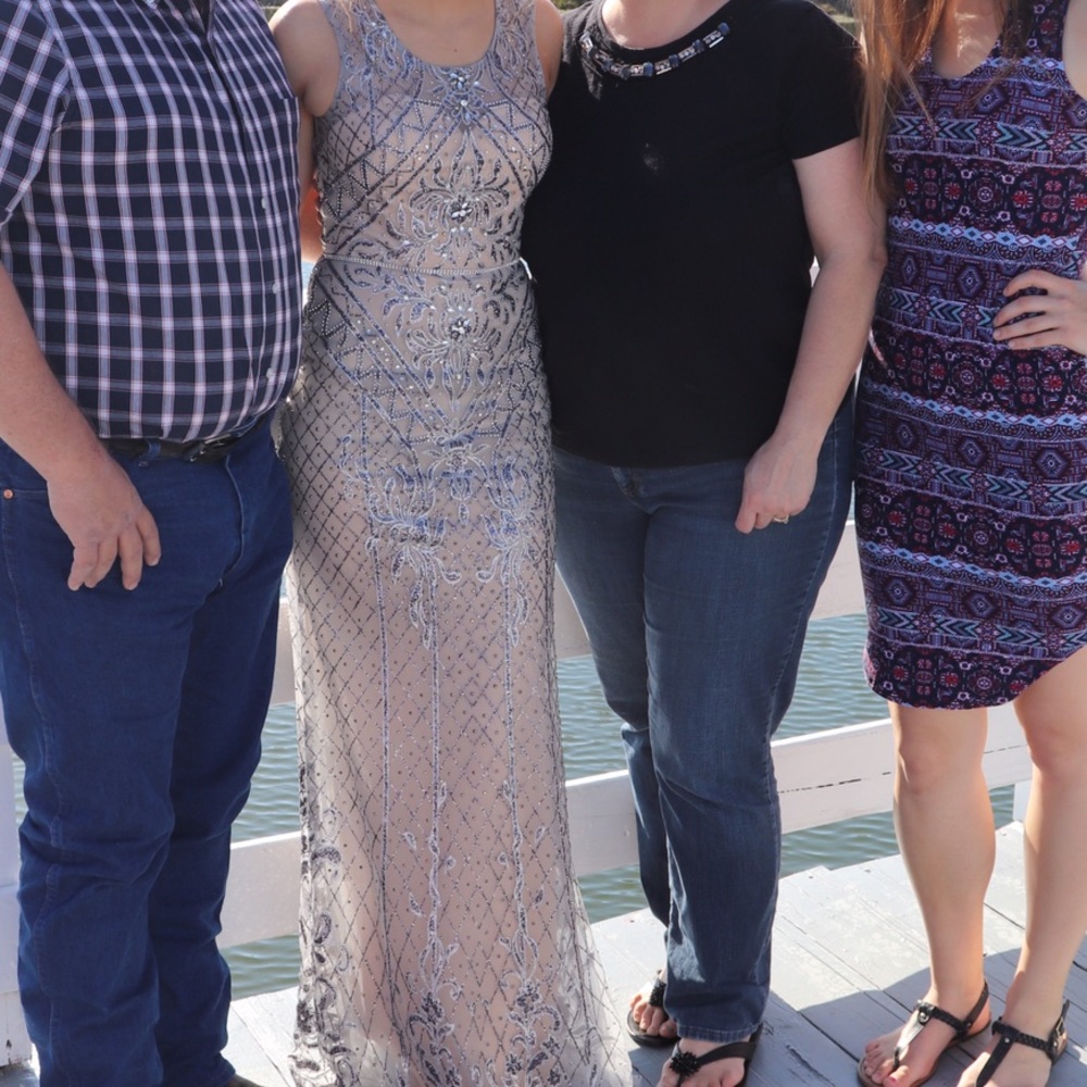 Nude prom dress. Absolutely adore it!